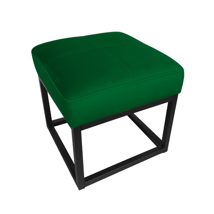 Szék, Atos, Bársony, 36 x 36 x 34 cm, Zöld