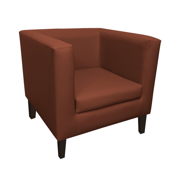 Monaco fotel, Atos, eco-bőr, 67x68x70 cm, barna