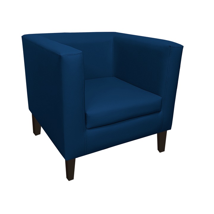 Monaco fotel, műbőr, 67x68x65cm, sötétkék