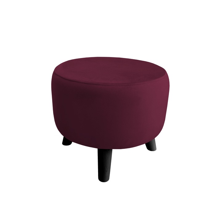 Atos zsámoly, modern design, bársony anyagú, 40x40x36cm