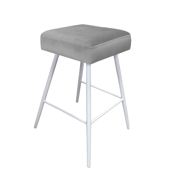 Bárszék, Atos, MAX modell, szürke/fehér, 70x43cm, 1 db-os készlet.