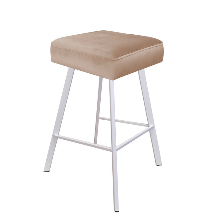 Бар стол Atos, модел Max, материал MAGIC VELVET, бежов, 70см