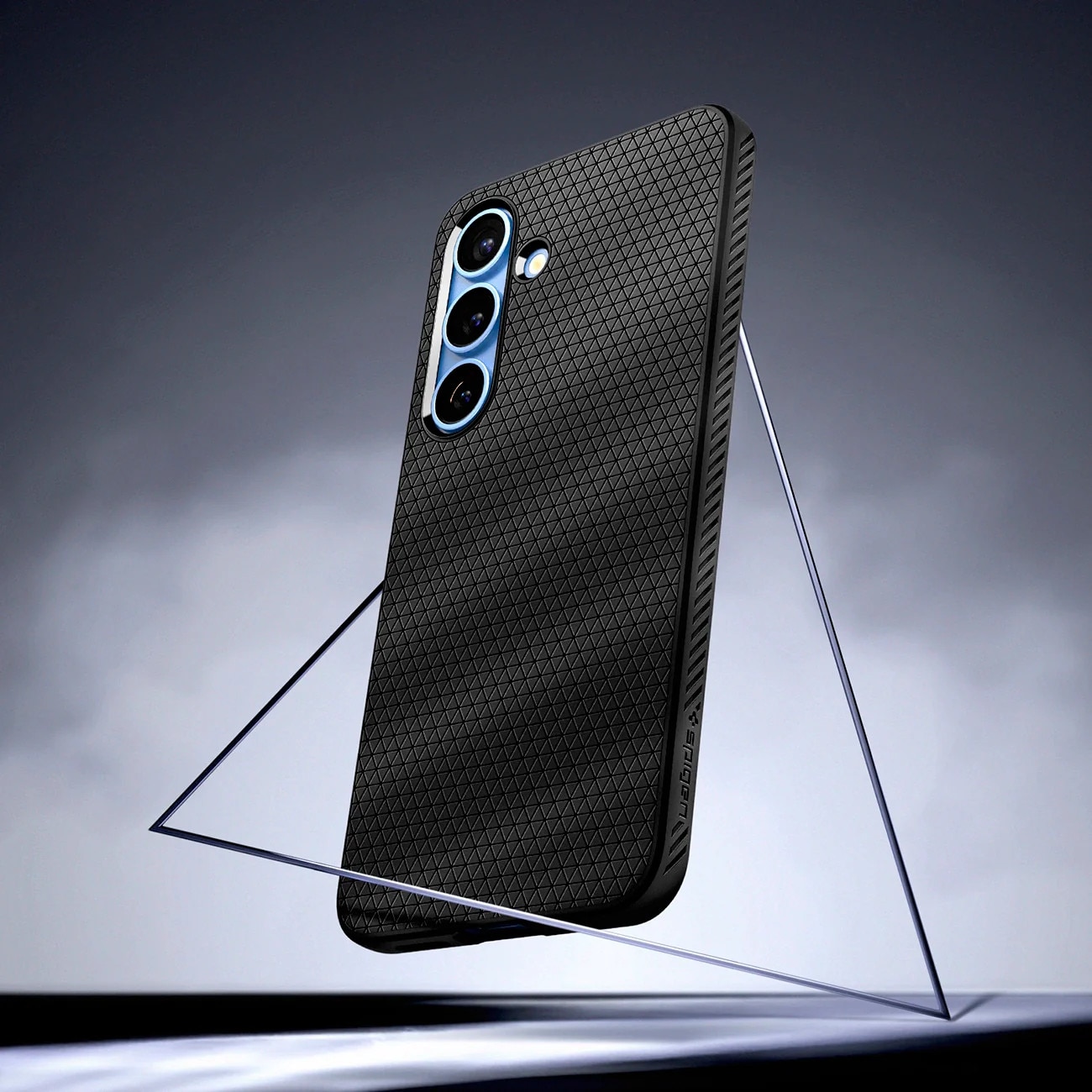 Carcasa Spigen Liquid Air compatibila cu Samsung Galaxy S25 Matte Black