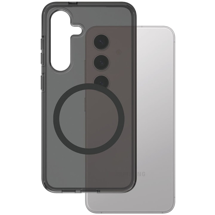 Калъф, PanzerGlass CARE Flagship Urban Combat Qi, Samsung Galaxy S25 Plus, Оцветена с черна рамка