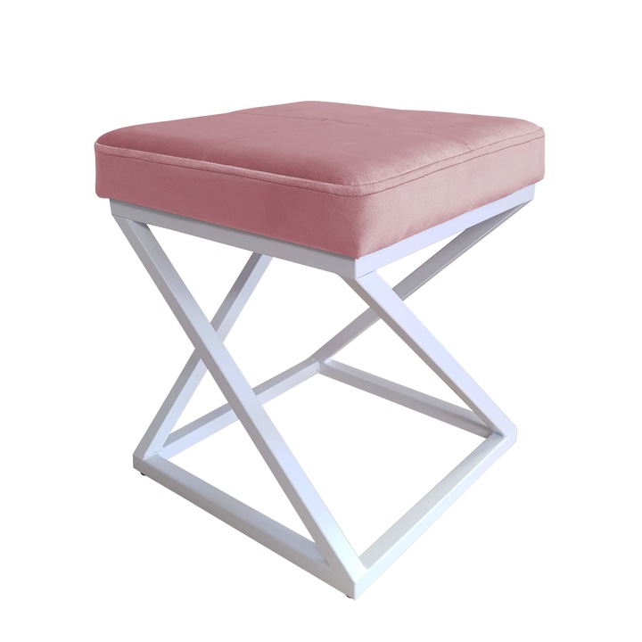 Atos ZOA LOFT szék, 37x37x42 cm, modern design, bársony anyag