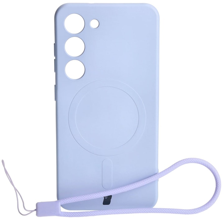Калъф, Bizon Case Silicone Magnetic, Samsung Galaxy S23, Светло лилаво