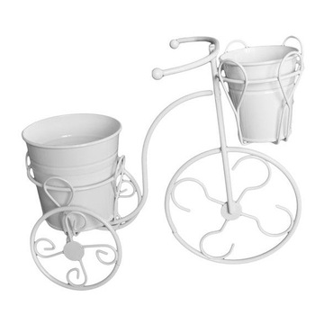 Bicicleta decorativa FERONYA cu 2 ghivece mici pentru flori Bicicleta decorativa FERONYA cu 2 ghivece mici pentru flori