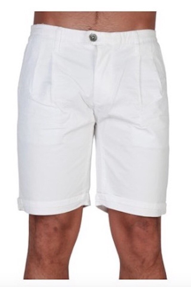 Pantaloni scurti Bonavita alb, Alb