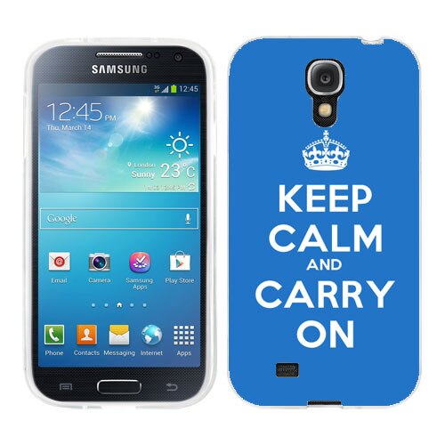 Husa Samsung Galaxy S4 i9500 i9505 Silicon Gel Tpu Model Keep Calm Carry On