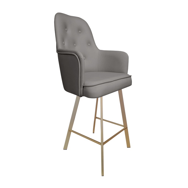 Стол за бар SARA, Atos, тапицерия VEGA, 107x56x65см, сив