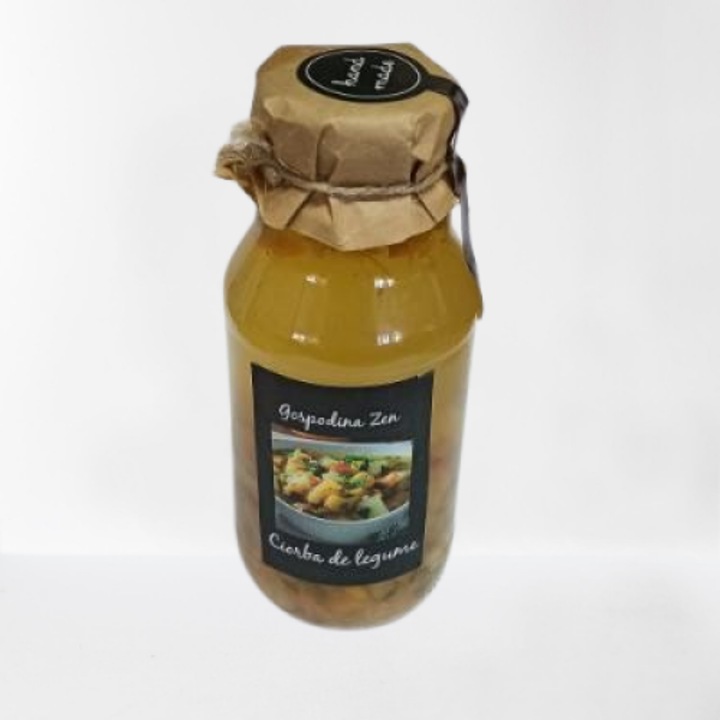 Ciorba de legume Gospodina Zen, 250g, fara conservanti, fara E-uri, produs sterilizat