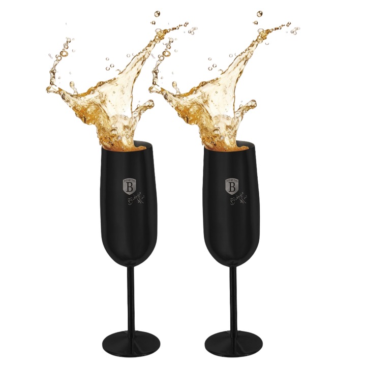 Fém pezsgőspoharak készlet, Berlinger Haus BH8664