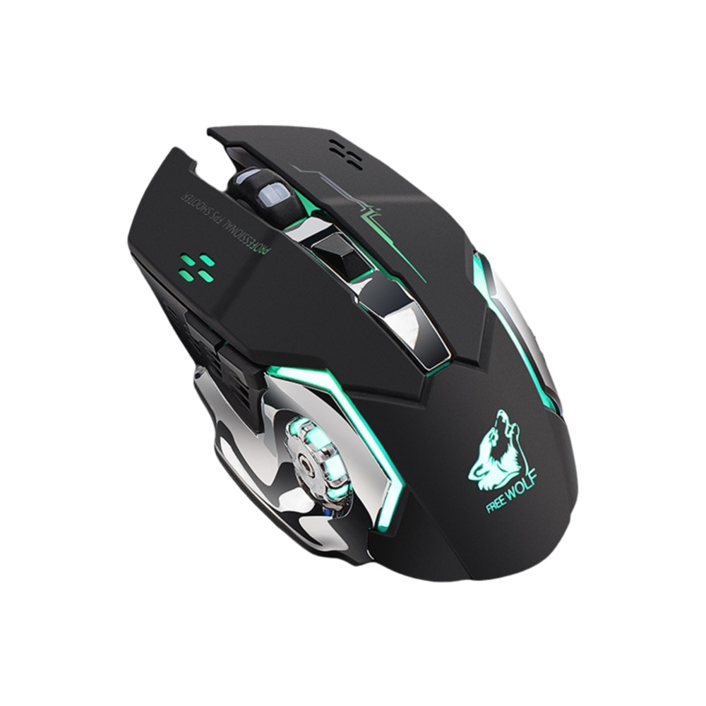 Mouse wireless Zeaicos Free Wolf X8, iluminare, rezolutie