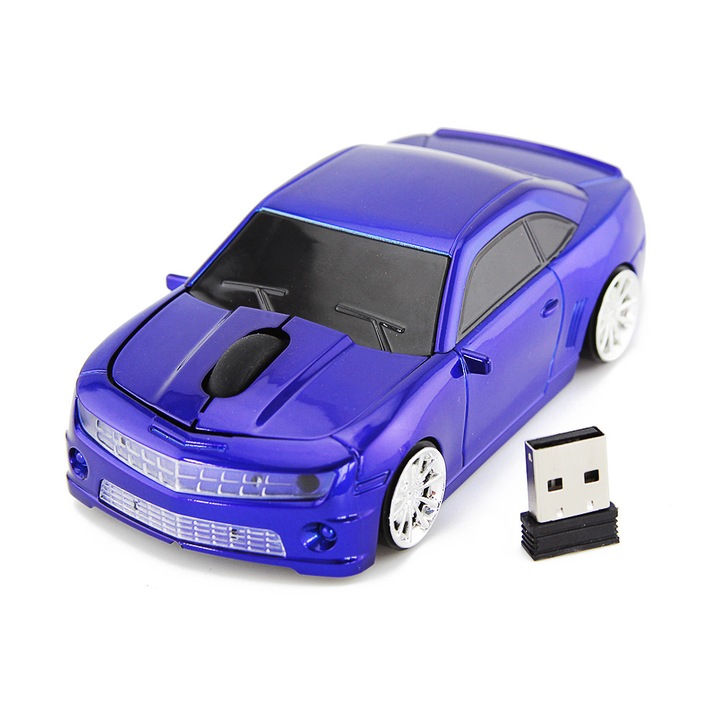 Mouse wireless Zeaicos, compact, 4G, albastru, 117x64x36mm