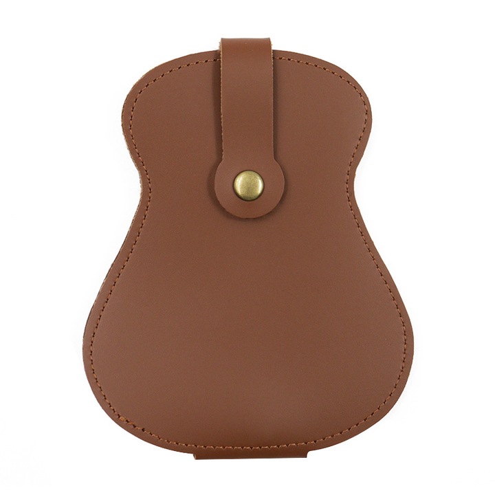 Geanta depozitare pentru pene de chitara, Fokelyi, capacitate mare, design compact, culoare maro, accesorii pentru pian electronic