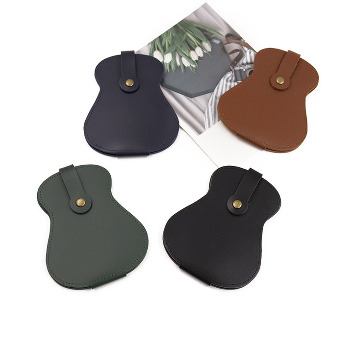 Geanta depozitare pentru pene de chitara, Fokelyi, capacitate mare, design compact, culoare maro, accesorii pentru pian electronic