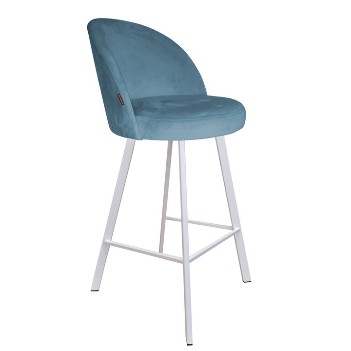 Bárszék, Atos, fém/bársony, 95 cm