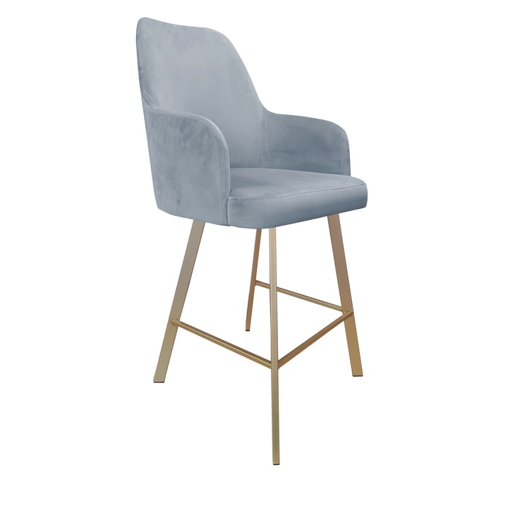 Atos Westa bárszék, szürke-kék, 108x51x58cm