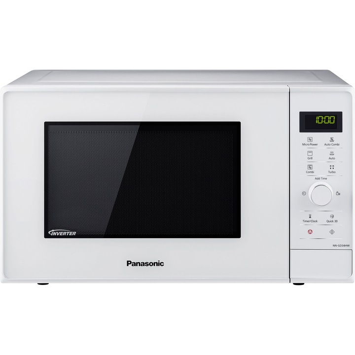 Panasonic NN-GD34HWSUG Mikrohullámú sütő, 23 l, 1000 W, Digitális, Grill, Inverter, Fehér