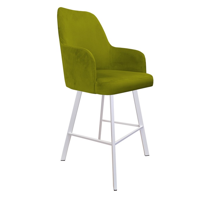 Стол Atos, модел Westa, 108x51x58 см, материал Bluvel, olive green