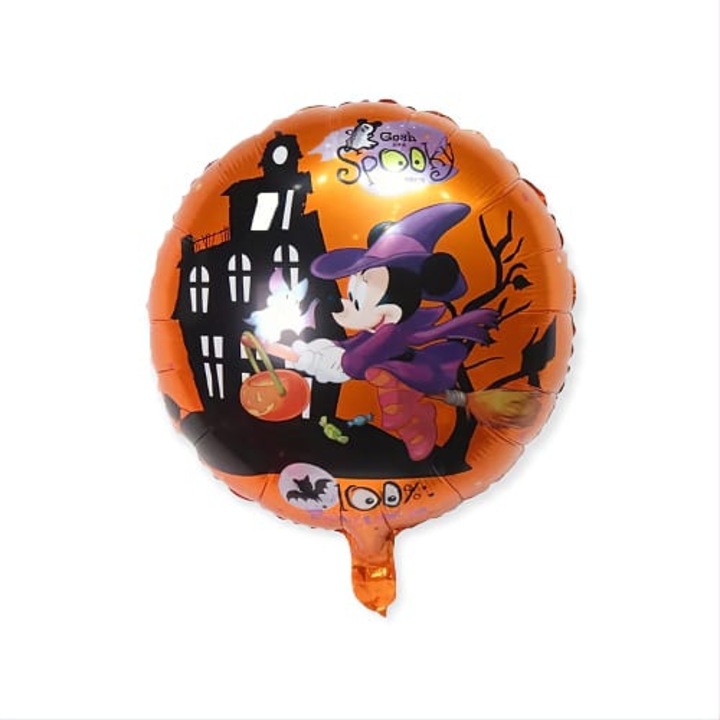 Kerek fólia lufi, Minnie Mouse Spooky, 45 cm, DOMI PARTY&GIFTS
