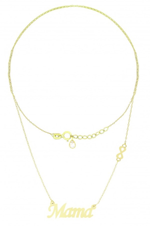 Lant pandativ MAMA si Infinit din aur 14 K