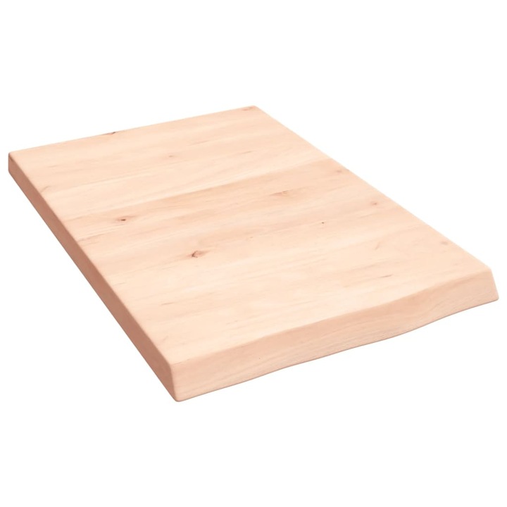 VidaXL kezeletlen tömör tölgyfa fali polc 40x60x(2-4) cm 363516