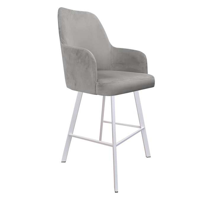 Стол, Atos Westa, сив, 108x51x58см, материал MAGIC VELVET