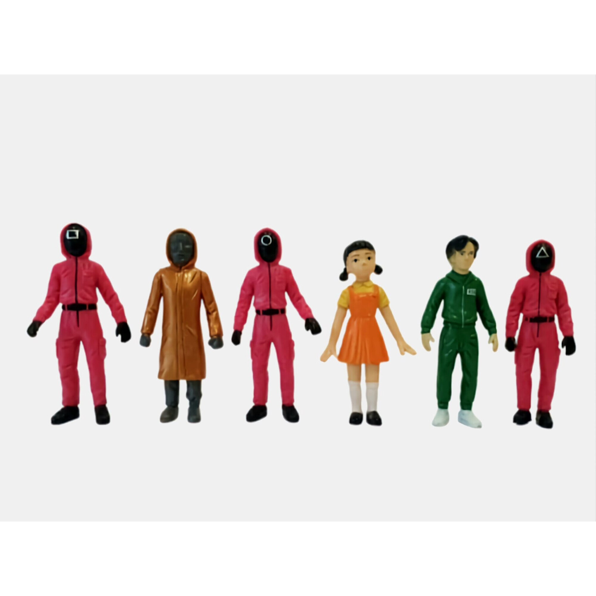 Set 6 Figurine Virtual Trend®, Squid Game, 10 cm - eMAG.ro