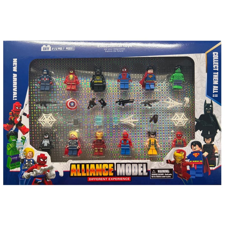 Комплект от 12 фигурки модел Alliance, VICTINY® Multicolor, 5 см