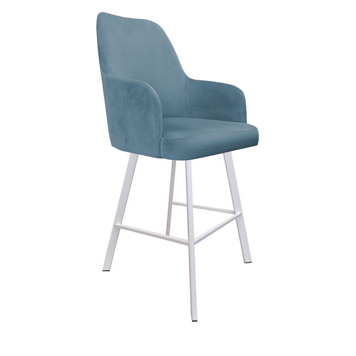 Szék, Atos, Westa modell, kék, 108x51x58cm, MAGIC VELVET anyag