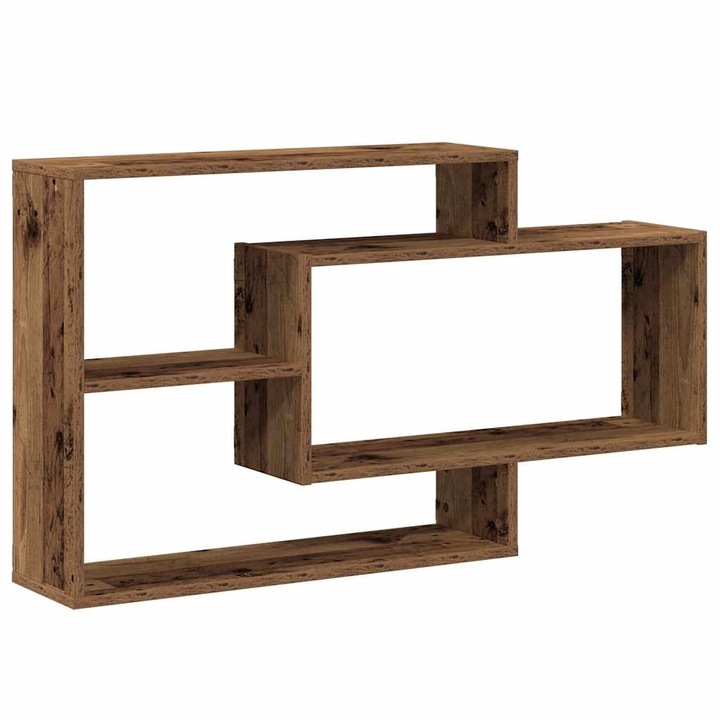 VidaXL fali polc, régi fa, 104x20x58,5 cm, megmunkált fa 9,81 kg