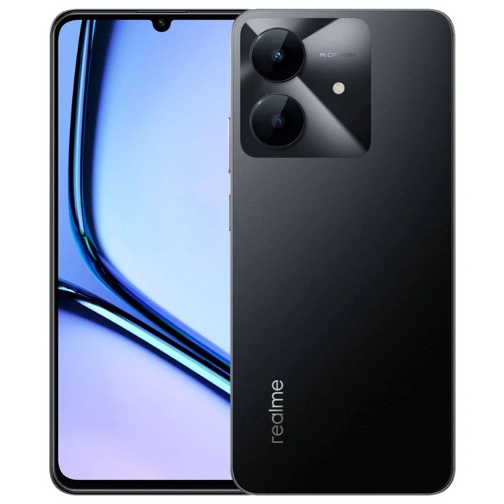 Мобилен телефон Realme Note 60x 128GB ROM, 4GB ram, Marble Black