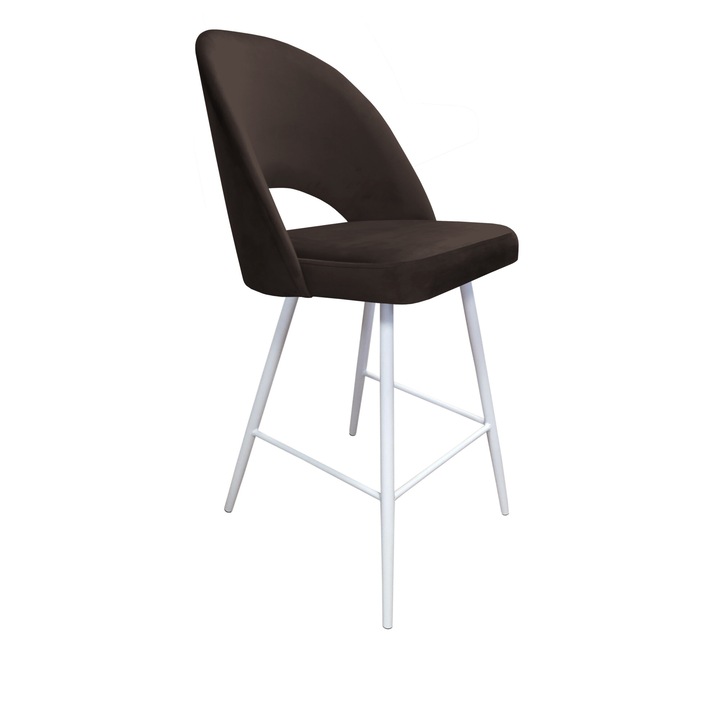 Бар стол, Atos, Метал/Кадифе, 108см