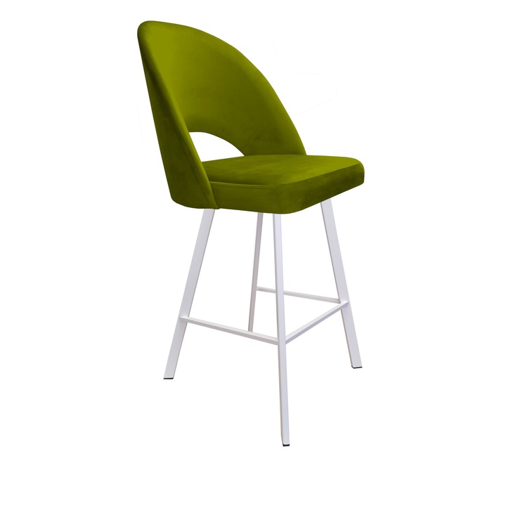 Бар стол, Atos Polo, Метал/Кадифе, 108см