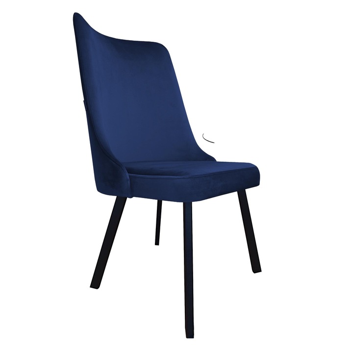 Atos Victor forgószék, bársony kárpitozás, sötétkék, 50x50cm