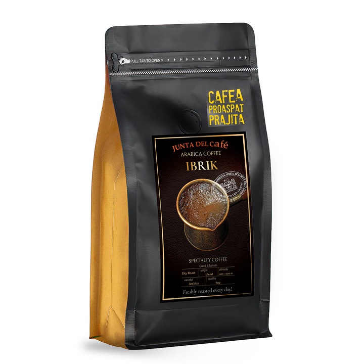 Cafea Proaspat Prajita, 1000 gr, Ibrik Specialty Coffee, 100% Arabica, macinata