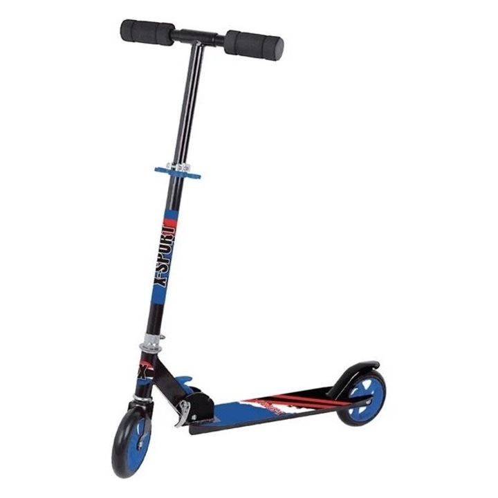 Alumínium roller, állítható kormány, 100 kg, kék, piros színű, állítható kormány, 100 kg, kék, piros színű