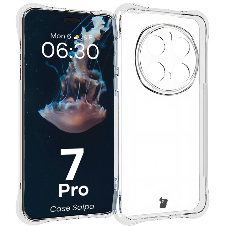 Калъф, Bizon Case Salpa, Honor Magic7 Pro, Прозрачен