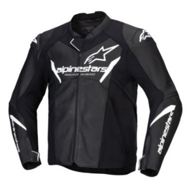 GEACA MOTO DIN PIELE ALPINESTARS Faster V3 BLACK/WHITE, 54/XL