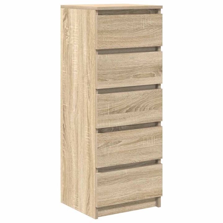 VidaXL sonoma tölgy szerelt fa tálalószekrény fiókos 37,5x35x99 cm 861762