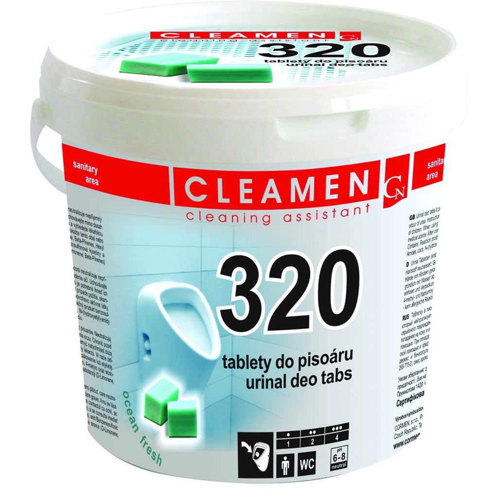 Pastile odorizante pentru pisoar 1.5 kg (48 pastile) Cleamen 320