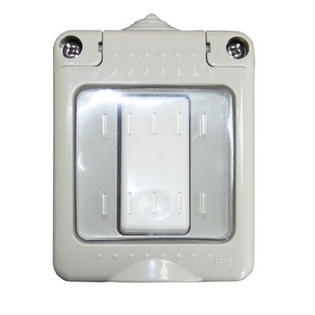 Intrerupator simplu Elvon PT pentru exterior, 16A, grad de protectie IP55 Intrerupator simplu Elvon PT pentru exterior, 16A, grad de protectie IP55