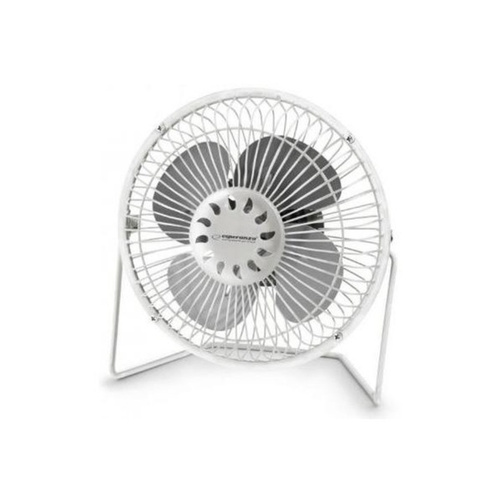 Ventilator de birou Esperanza EA149 cu alimentare prin cablu USB alb Alb