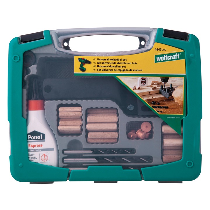 Set dibluire Wolfcraft, valiza