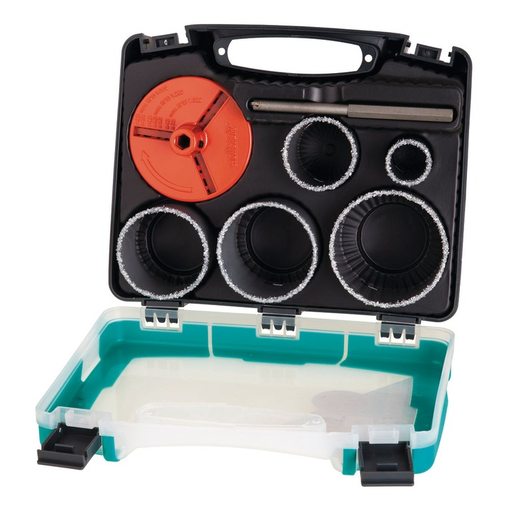 Set burghie coroana Wolfcraft, 33, 53, 68, 73, 83 mm