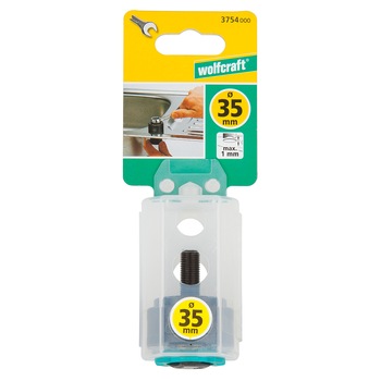 Carota de gaurire pentru baterii sanitare Wolfcraft 3754000, 35 mm diametru Carota de gaurire pentru baterii sanitare Wolfcraft 3754000, 35 mm diametru