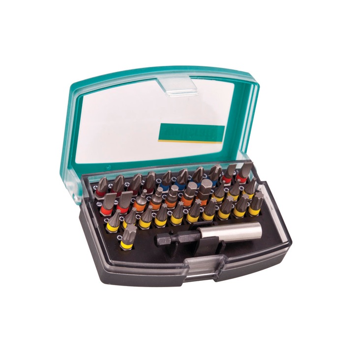 Set cutie biti 32 piese Wolfcraft