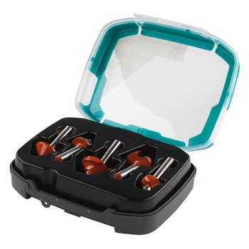 Set 5 freze profilate cu rulment Wolfcraft 8754000, in cutie de plastic Set 5 freze profilate cu rulment Wolfcraft 8754000, in cutie de plastic
