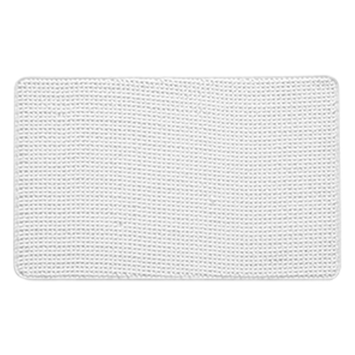 Covorase baie Enforose, chenille alb, absorbant, uscare rapida, dimensiuni variate